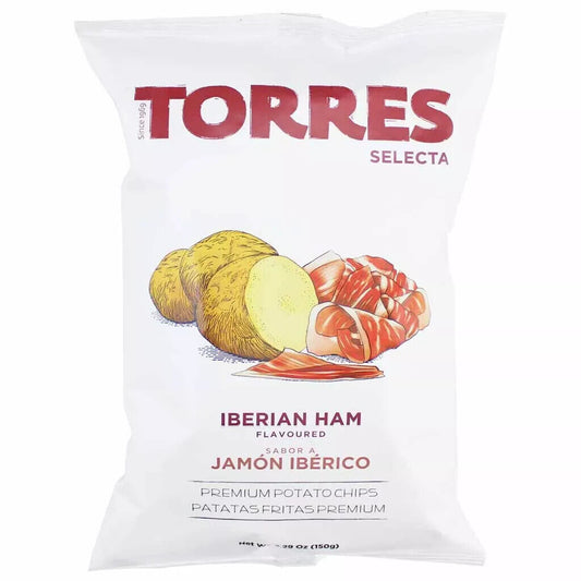 TORRES IBERIAN HAM Flavor Premium Potato Chips European Snacks 150g 5.29oz