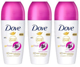 3 DOVE Go Fresh Moisturizing 48h Deodorant Antiperspirant Roll On Bottles 50ml