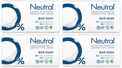 4 NEUTRAL 0% Specially Developed Bar Soap for SENSITIVE SKIN Allergy Certified