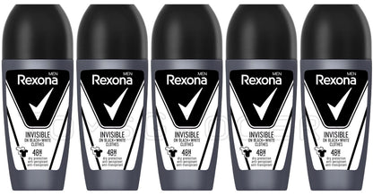 5 REXONA MEN INVISIBLE 48h Dry Anti Marks Protection Roll On Deodorant 50ml