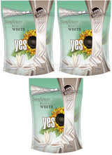 3 YES LONG WHITE Roasted Sunflower Seeds Unsalted Beer Snacks 120g 4.2oz