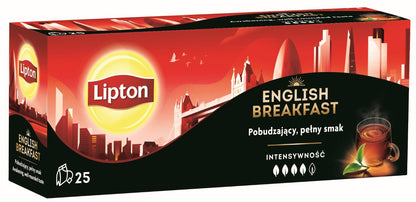 4 LIPTON ENGLISH BREAKFAST BLACK TEA Boxes (100 servings)