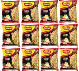 12 REEVA SHRIMP Flavor Instant Ramen Noodle Soup Snacks (Rollton) 60g