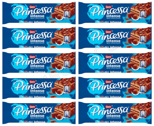 10 PRINCESSA INTENSE Milk Chocolate Flavor Wafers European Sweets 30.5g 1.07oz