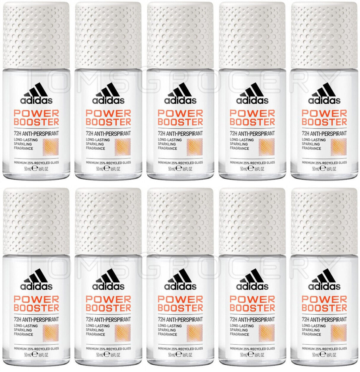 10 ADIDAS POWER BOOSTER 72H Protection Antiperspirant Roll On Deodorant 50ml