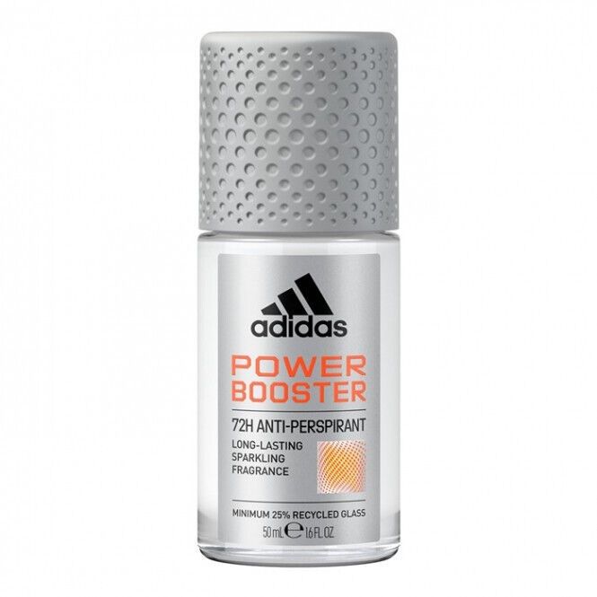 3 ADIDAS MEN POWER BOOSTER 72H Protection Antiperspirant Roll On Deodorant 50ml