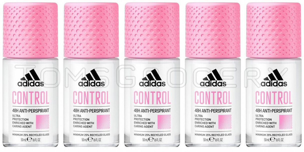 5 ADIDAS CONTROL 48H ULTRA PROTECTION Antiperspirant Roll On Deodorant 50ml