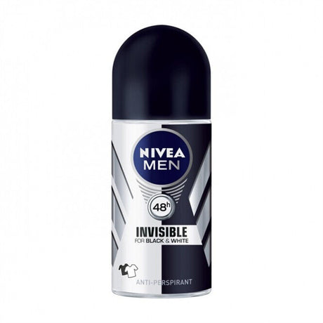 3 NIVEA MEN INVISIBLE Black & White 48h Roll On Deodorant Anti-Perspirant 50ml