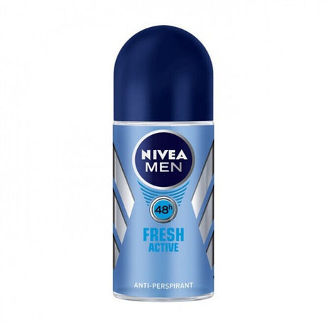 3 NIVEA MEN FRESH ACTIVE Long Lasting 48h Roll On Deodorant Anti-Perspirant