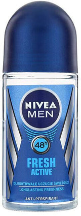 3 NIVEA MEN FRESH ACTIVE Long Lasting 48h Roll On Deodorant Anti-Perspirant