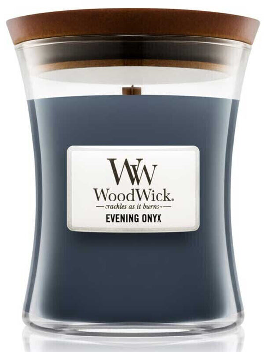 WOODWICK EVENING ONYX Scented Hourglass Candle 85g 3oz
