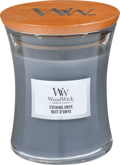 WOODWICK EVENING ONYX Scented Hourglass Candle 85g 3oz