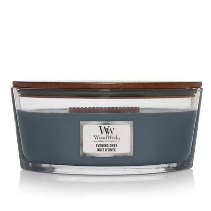WOODWICK EVENING ONYX Scented Ellipse Jar Candle 453g 16oz
