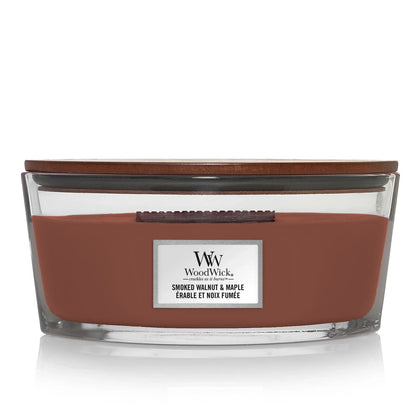 WOODWICK SMOKED WALNUT & MAPLE Scented Ellipse Jar Candle 453g 16oz