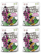 4 VERI BERI BLACK CURRANT 100% Natural Vegan Gummy Stripes Sugar Free 50g 1.7oz