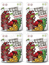 4 VERI BERI CHERRY 100% Natural Vegan Sugar Free Gummy Stripes 50g 1.7oz