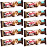 10 HANUTA RIEGEL Crispy Milk Chocolate Wafers with Nuts European Snacks Treats