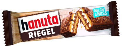 10 HANUTA RIEGEL Crispy Milk Chocolate Wafers with Nuts European Snacks Treats