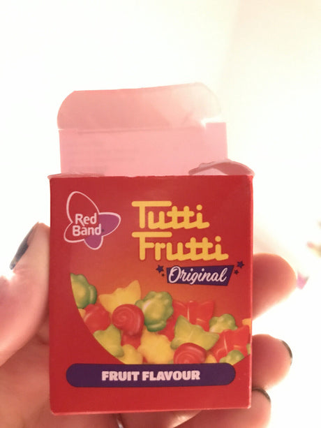 10 RED BAND TUTTI FRUTTI Fruit Flavor Jelly Candy 15g