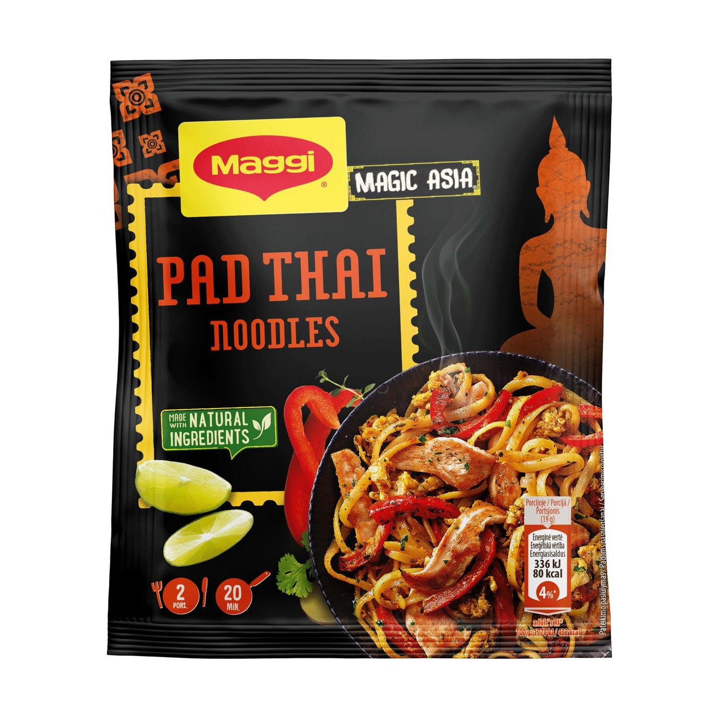 6 MAGGI PAD THAI NOODLES Preparation Seasoning Spice Mix 26g 0.9oz