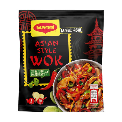 6 MAGGI ASIAN STYLE WOK Preparation Seasoning Spice Mix 37g 1.3oz