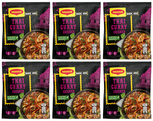 6 MAGGI THAI CURRY CHICKEN Preparation Seasoning Spice Mix 34g 1.2oz