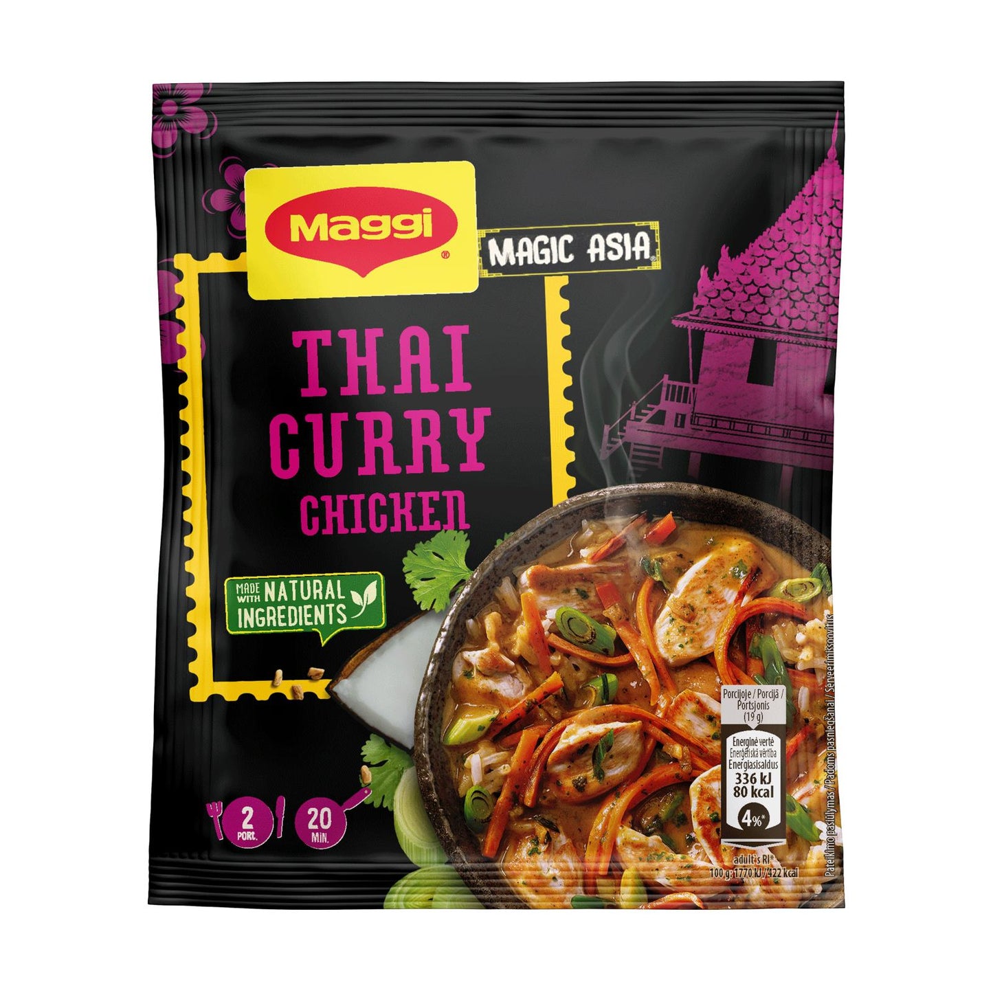 6 MAGGI THAI CURRY CHICKEN Preparation Seasoning Spice Mix 34g 1.2oz