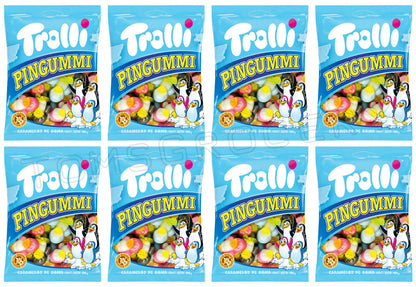 8 TROLLI PINGUMMI Natural Gummies German Sweets Candy Penguin Shape 175g 6.1oz