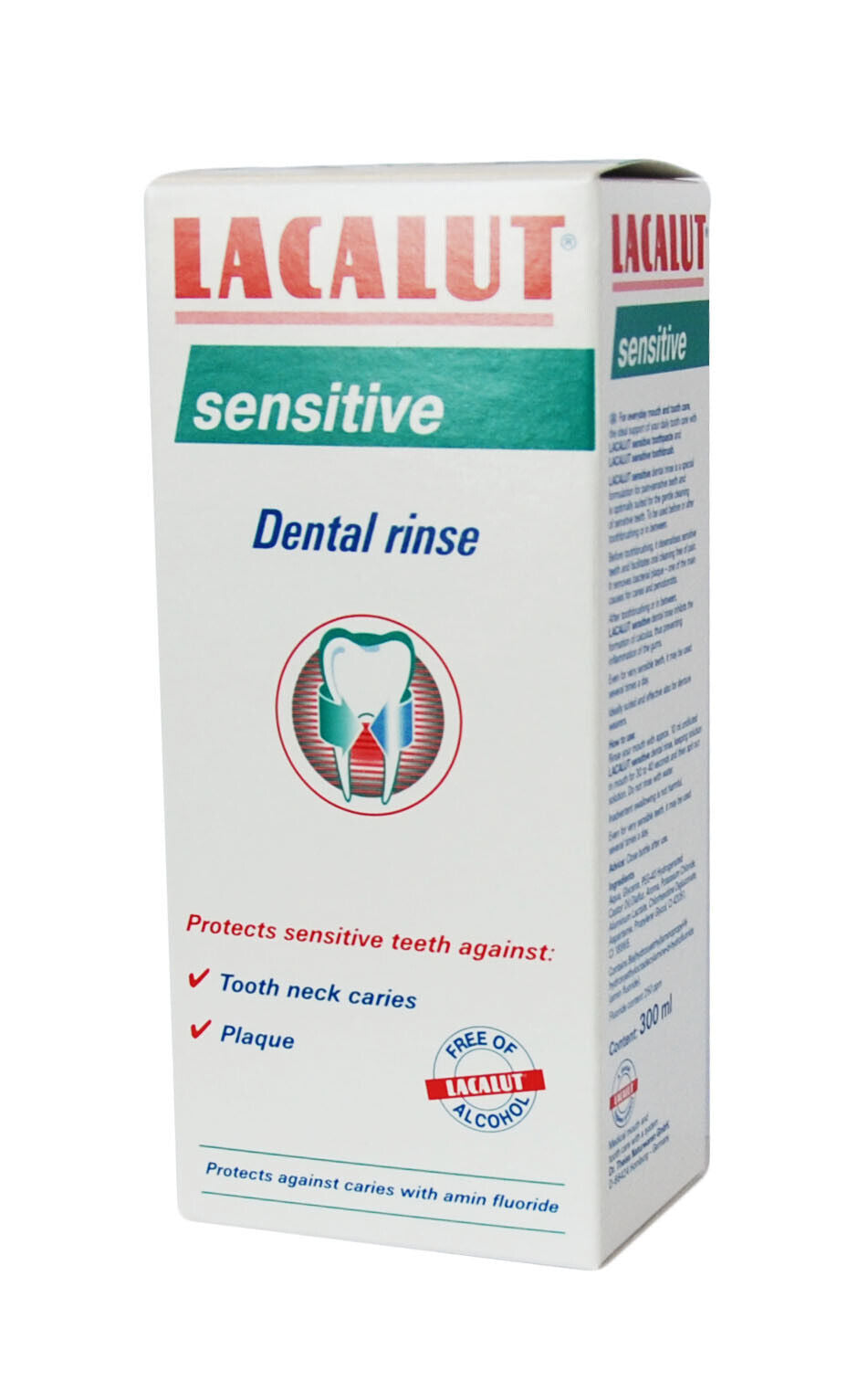 LACALUT SENSITIVE Dental Rinse Daily Alcohol Free Mouthwash 300ml