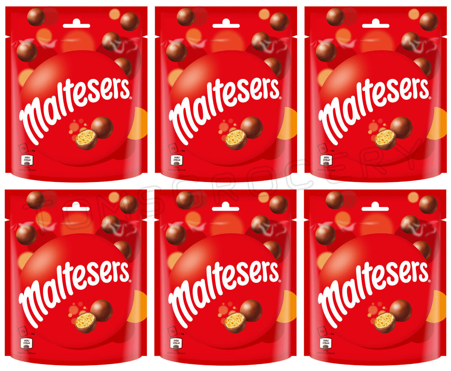 6 MALTESERS Crunchy Chocolate Balls European Candy Sweets 135g 4.7oz