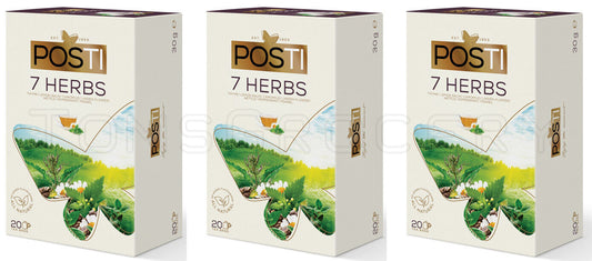 3 POSTI 7 HERBS NATURAL Herbal Infusion Tea 60 servings
