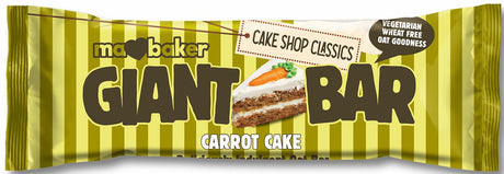 4 MA BAKER GIANT BAR Carrot Cake Flavor Cereal Bars 100g 3.5oz