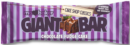 4 MA BAKER GIANT BAR Chocolate Fudge Cake Flavor Cereal Bars 100g 3.5oz