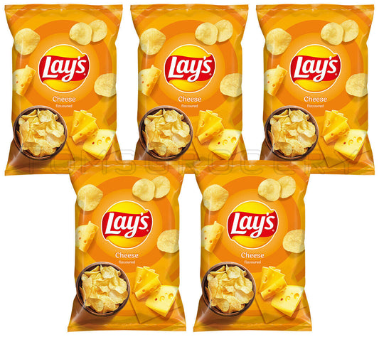 5 LAYS CHEESE Flavor Potato Chips Snacks Crisps 130g 4.6oz