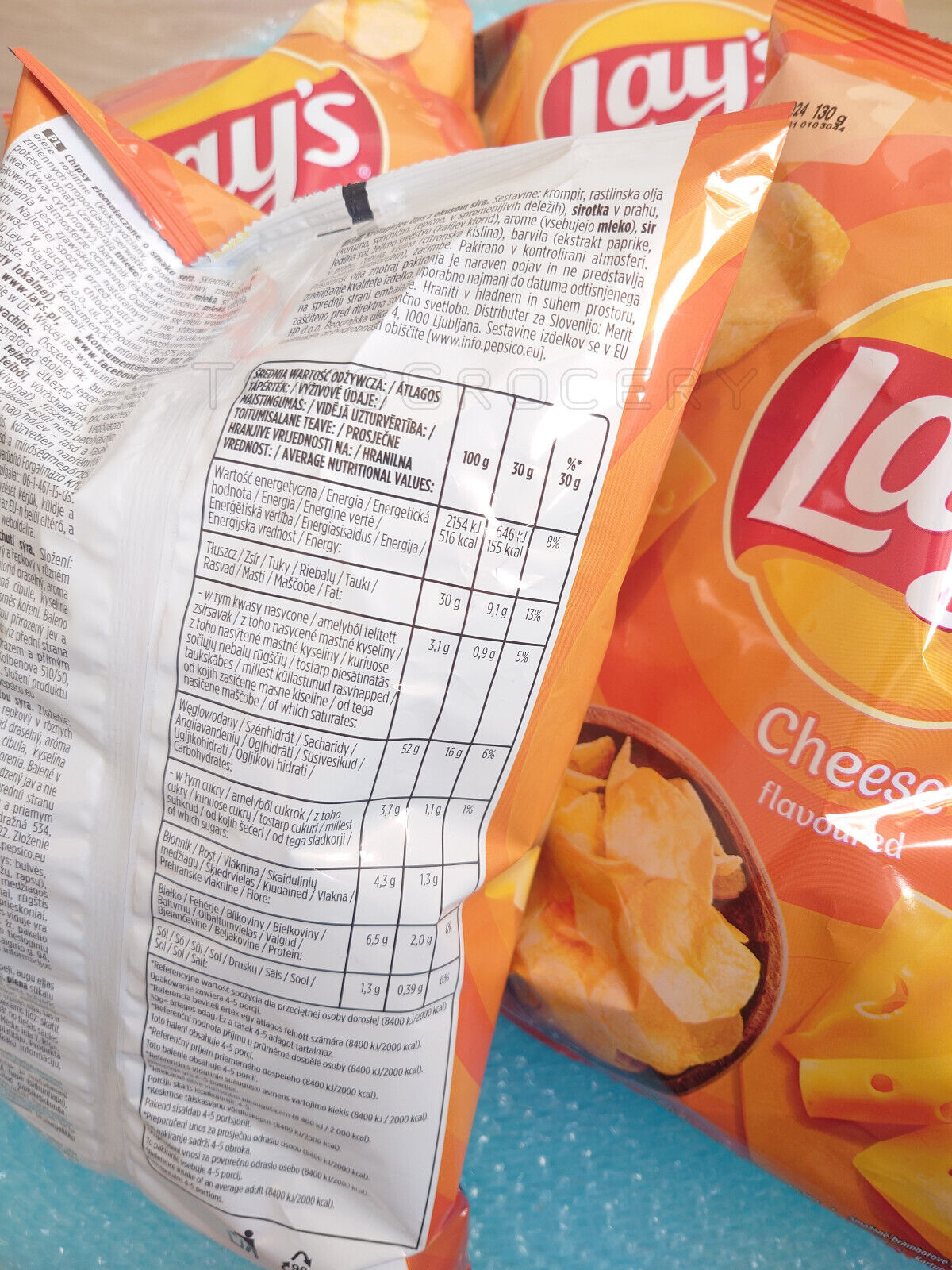 5 LAYS CHEESE Flavor Potato Chips Snacks 130g 4.6oz