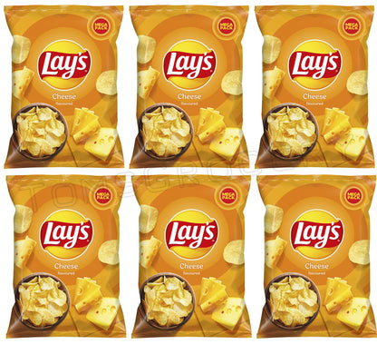 6 LAYS CHEESE Flavor Potato Chips Snacks Crisps 200g 7.05oz