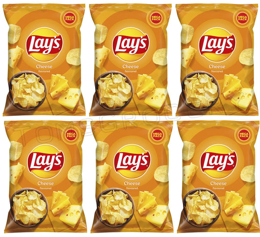 6 LAYS CHEESE Flavor Potato Chips Snacks Crisps 200g 7.05oz