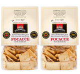 2 GOURMANTE FOCACCE Traditional Italian Snacks with Rosemary Crackers 150g