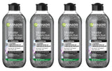 4 GARNIER Micellar Pure Active Water with CHARCOAL Hypoallergenic 400ml