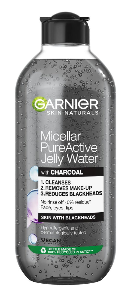 4 GARNIER Micellar Pure Active Water with CHARCOAL Hypoallergenic 400ml