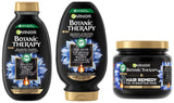 GARNIER BOTANIC THERAPY SHAMPOO CONDITIONER & Mask Set Charcoal & Black Seed Oil