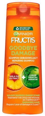 6 GARNIER GOODBYE DAMAGE Repairing Shampoo with Amla Oil & Keratin 250ml