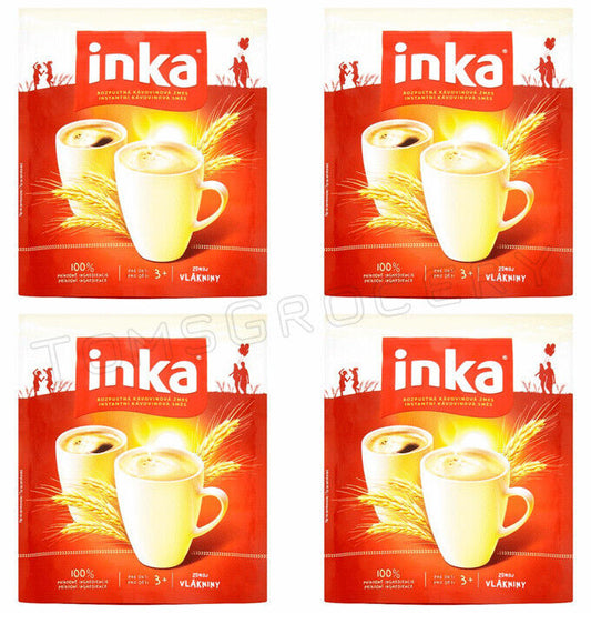 4 INKA Instant Coffee 100% Natural Barley Rye Chicory Powder 180g 6.35oz