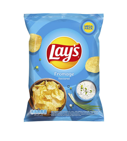 3 LAYS FROMAGE Sour Cream & Herbs Flavor Potato Chips Crisps Snacks 200g 7oz