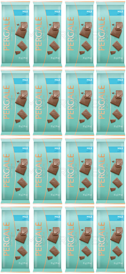 16 PERGALE CLASSIC MILK CHOCOLATE Bars 85g 3oz