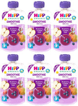 HIPP Organic Blueberry in Apple Pear Smoothie Dessert from 1 Year 6 x 120ml