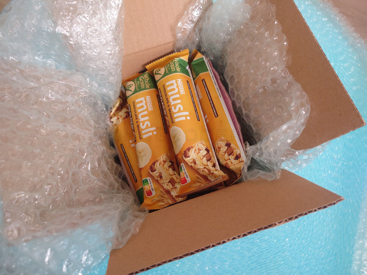 48 NESTLE MUSLI Chocolate & Banana Wholegrain Cereal Bars 35g