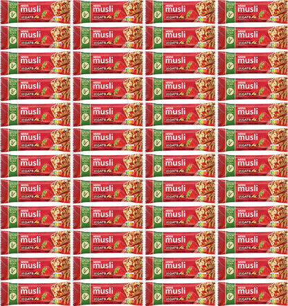 48 NESTLE MUSLI STRAWBERRY Wholegrain Healthy Breakfast Cereal Bars 35g 1.23oz