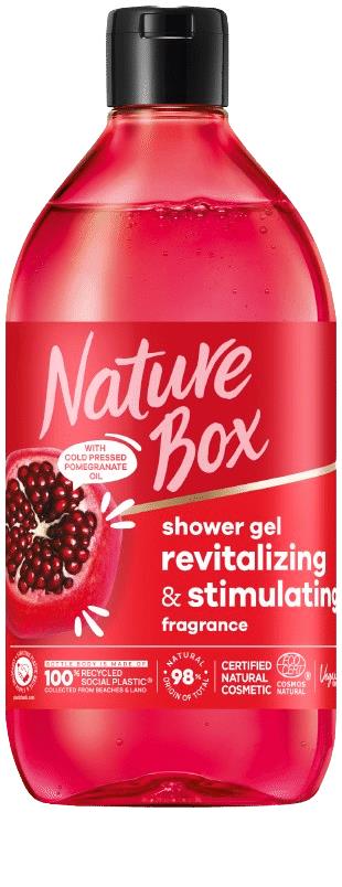 3 NATURE BOX Revitalizing Natural Shower Gel with Pomegranate Oil 385ml 13fl oz