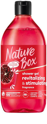 3 NATURE BOX Revitalizing Natural Shower Gel with Pomegranate Oil 385ml 13fl oz